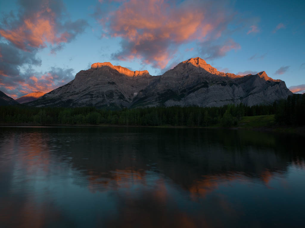 Sunrise in the Canadian Rockies