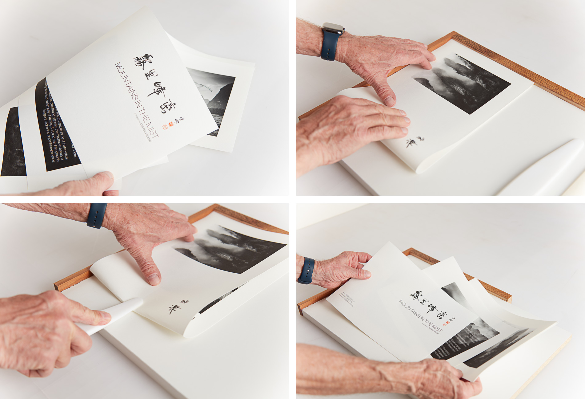 Assembling signatures from individual folios.